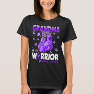 Grandma Of A Warrior Epilepsy Awareness Boxing Glo T-Shirt