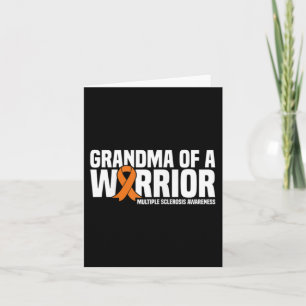 Grandma Of A Warrior Ms Multiple Sclerosis Awarene Card