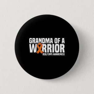 Grandma Of A Warrior Orange Ribbon Rsdcrps Awarene 2 Inch Round Button