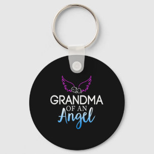 Grandma Of An Angel Sids Awareness Month Keychain
