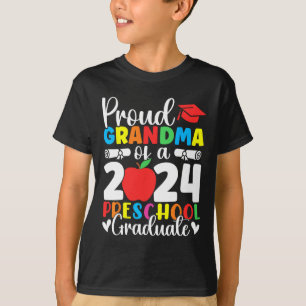 Grandma Of Cl Of 2024 Preschool Graduate Graduatio T-Shirt