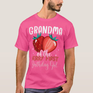 Grandma of The Berry First Birthday Girl Family Ma T-Shirt