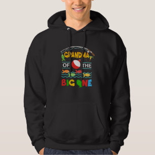 Grandma of The Big One  Fishing Grandma Mimi 1st B Hoodie