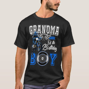 Grandma of the Birthday Boy Dirt Bike Metching Fam T-Shirt