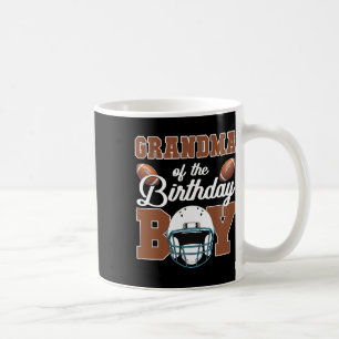 Grandma Of The Birthday Boy Football Party Family  Coffee Mug