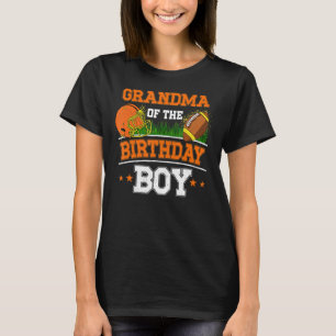 Grandma Of The Birthday Boy Football Soccer Theme  T-Shirt
