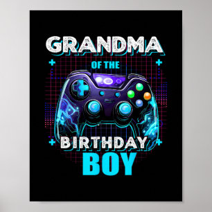 Grandma Of The Birthday Boy Matching Family Video  Poster