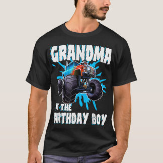 Grandma of the Birthday Boy Monster Truck Birthday T-Shirt