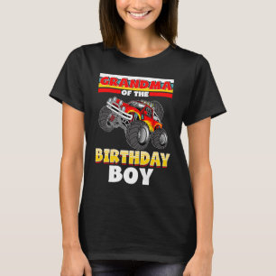 Grandma Of The Birthday Boy Monster Truck Birthday T-Shirt
