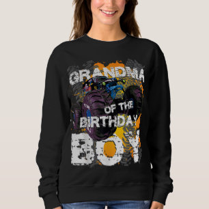 Grandma Of The Birthday Boy Monster Truck Matching Sweatshirt