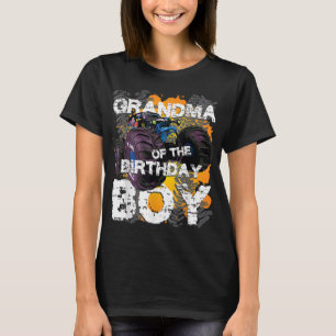 Grandma Of The Birthday Boy Monster Truck Matching T-Shirt