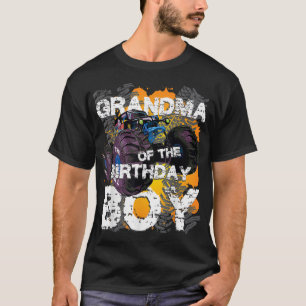 Grandma Of The Birthday Boy Monster Truck Matching T-Shirt