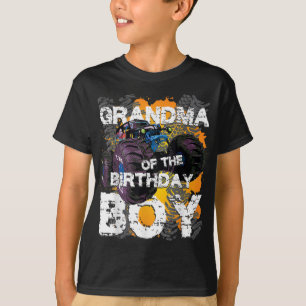 Grandma Of The Birthday Boy Monster Truck Matching T-Shirt