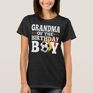 Grandma of The Birthday Boy Soccer Matching Family T-Shirt