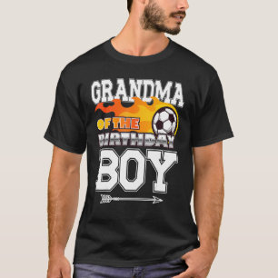 Grandma of The Birthday Boy Soccer Sport Matching  T-Shirt