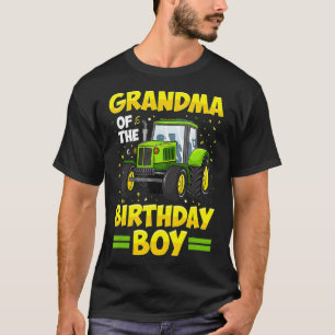 Grandma Of The Birthday Boy Tractor Farm Truck Par T-Shirt