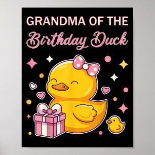 Grandma Of The Birthday Duck Christmas Anime Party Poster