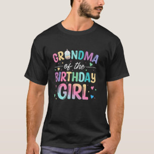 Grandma Of The Birthday Girl Bubble Boba Tea Party T-Shirt