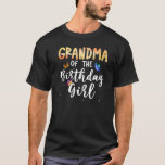 Grandma Of The Birthday Girl Butterfly Themed Fami T-Shirt<br><div class="desc">Grandma Of The Birthday Girl Butterfly Themed Family B Day</div>