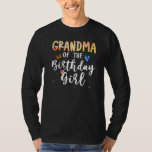 Grandma Of The Birthday Girl Butterfly Themed Fami T-Shirt<br><div class="desc">Grandma Of The Birthday Girl Butterfly Themed Family B Day</div>