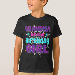 Grandma Of The Birthday Girl Spider Web Family Par T-Shirt