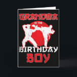 Grandma Of The Birthday Karate Taekwondo Boy Marti Card<br><div class="desc">Grandma Of The Birthday Karate Taekwondo Boy Martial Arts</div>