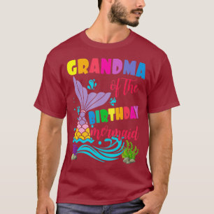 Grandma Of The Birthday Mermaid Matching Family T-Shirt