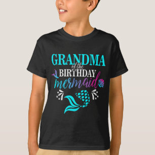 Grandma Of The Birthday Mermaid Matching Family T-Shirt