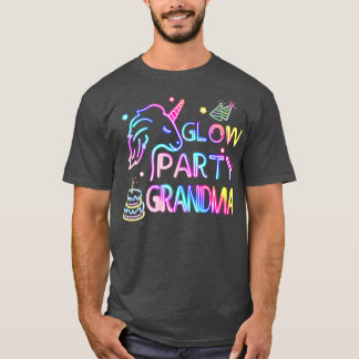 Grandma Of The Birthday Unicorn Girl Thema amily B T-Shirt