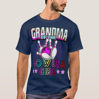 Grandma of the Bowler Girl Matching Family Bowling T-Shirt