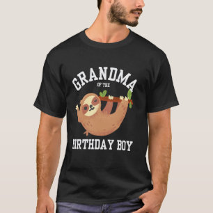 Grandma of the Boy Sloth Birthday Party for Grandc T-Shirt