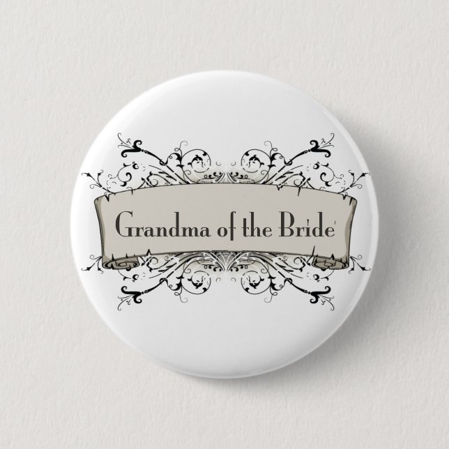 *Grandma Of The Bride 2 Inch Round Button (Front)