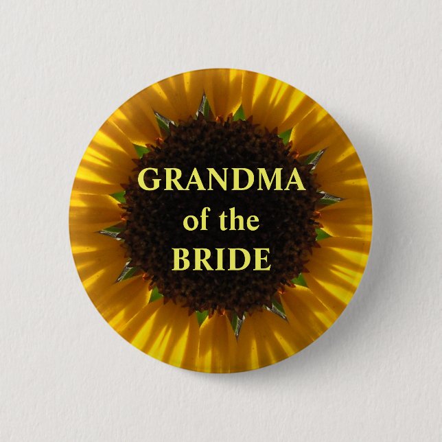 Grandma Of The Bride 2 Inch Round Button (Front)