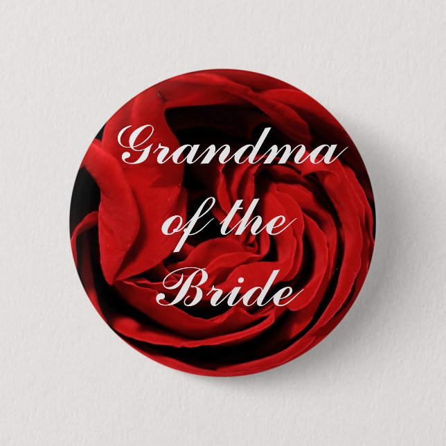 Grandma Of The Bride 2 Inch Round Button (Front)