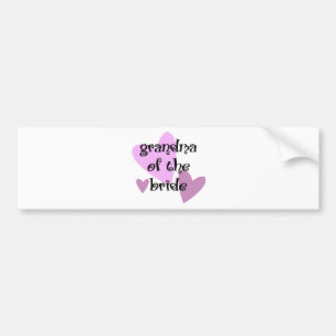 Grandma of the Bride Bumper Sticker