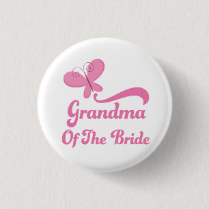Grandma of the Bride Wedding Party 1 Inch Round Button