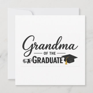 Grandma of the Graduate Greeting Card | Proud 