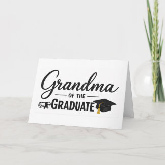 Grandma of the Graduate Greeting Card | Proud 