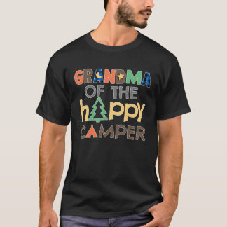 Grandma of The Happy Camper  Camping Trip Mimi Gig T-Shirt