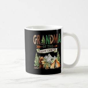 Grandma of the happy camper first birthday camping coffee mug
