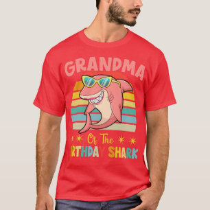 Grandma Of The Shark Birthday Family Birthday Gran T-Shirt