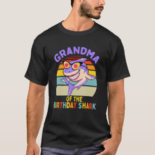 Grandma Of The Shark Birthday Matching Family T-Shirt