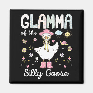 Grandma of the silly goose 1st birthday girl famil magnet
