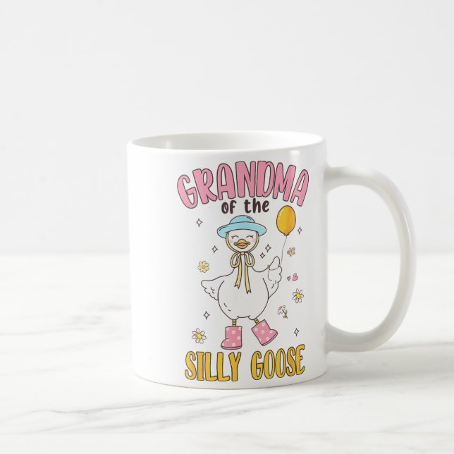 Grandma Of The Silly Goose First Birthday Family M Coffee Mug (Right)