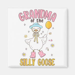 Grandma Of The Silly Goose First Birthday Family M Magnet