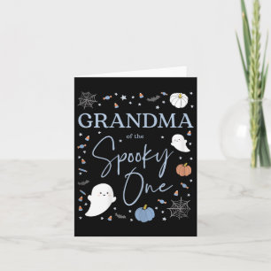 Grandma Of The Spooky One First Birthday Boy 1st H Card