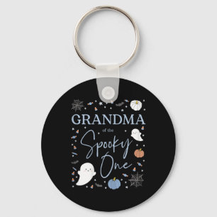 Grandma Of The Spooky One First Birthday Boy 1st H Keychain
