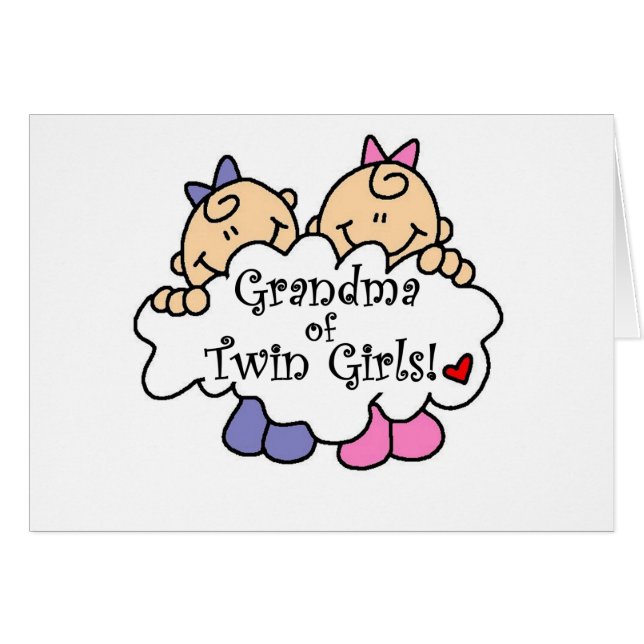 Grandma of Twin Girls (Front Horizontal)