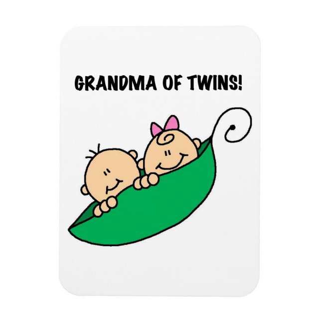 Grandma of Twins Gifts Magnet (Vertical)