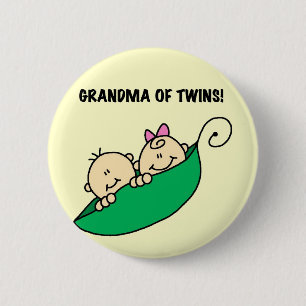 Grandma of Twins Tshirts and Gifts 2 Inch Round Button